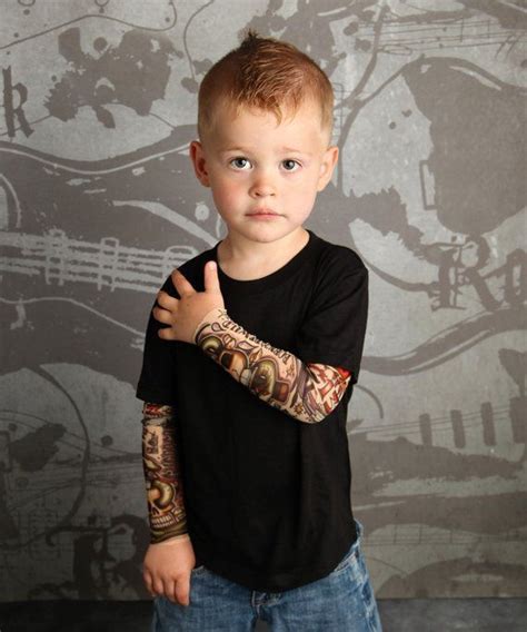 toddler clothes with fake tatoos on sleeves|temporary full sleeve tattoo.